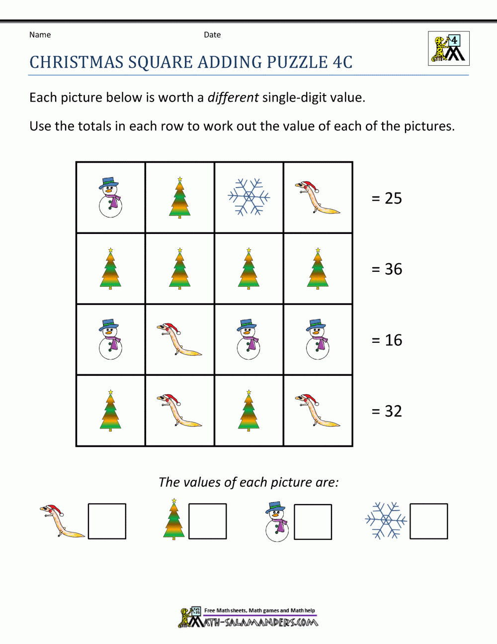 Math Christmas Activities 4Th Grade regarding Christmas Math Worksheets For 4th Grade