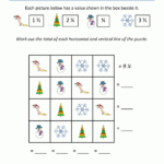 Math Christmas Activities 4Th Grade With Fun Christmas Worksheets For 4th Grade