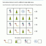 Math Christmas Activities 4Th Grade With Fun Christmas Worksheets For 5Th Grade