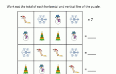 Math Christmas Worksheets First Grade for Math Christmas Worksheets