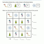 Math Christmas Worksheets First Grade Pertaining To Free Printable Christmas Math Worksheets For 1St Grade