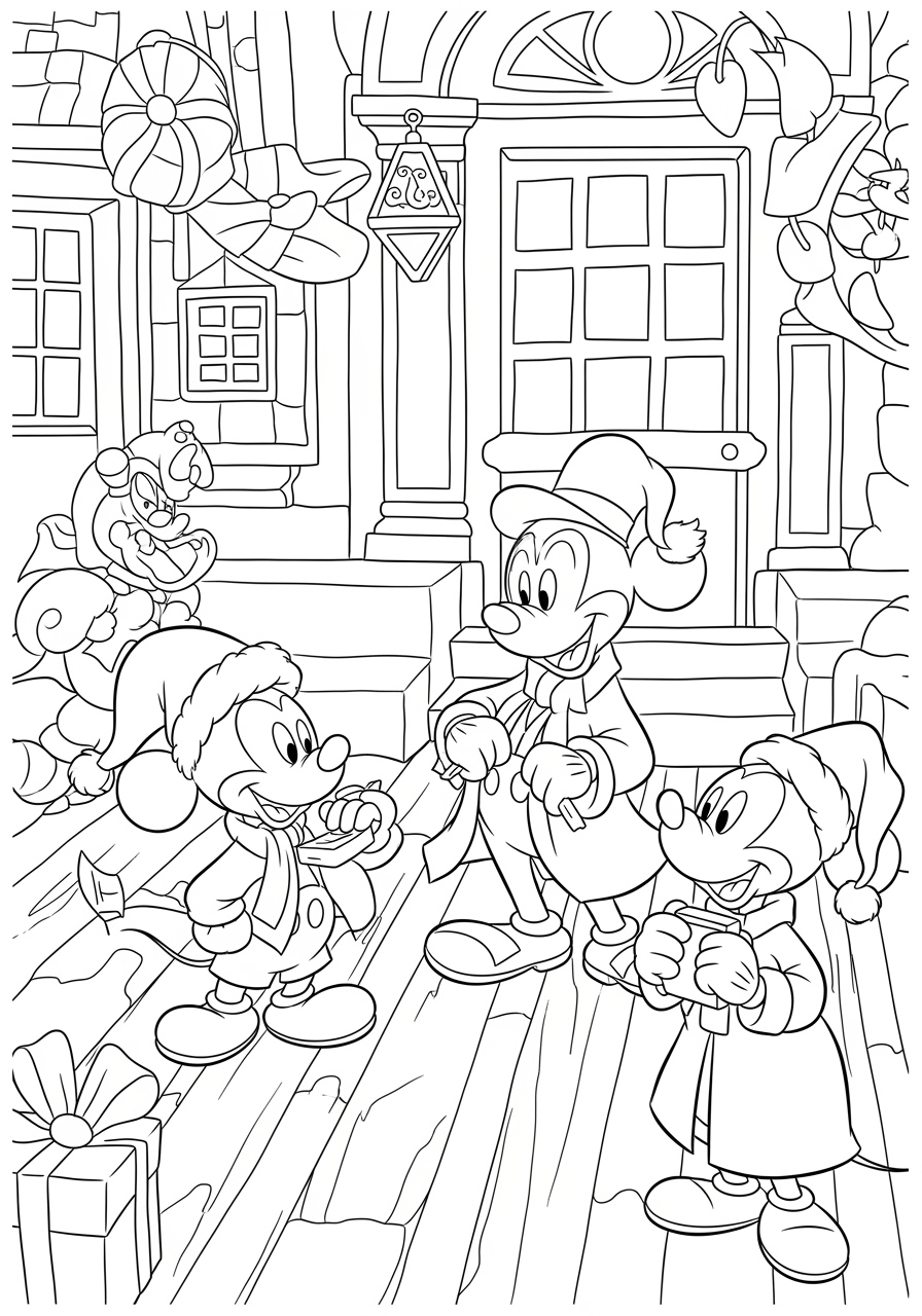 Mickey&amp;#039;S Christmas Carol Coloring Page - Festive Fun! with regard to Mickey&amp;amp;#039;s Christmas Carol Worksheets