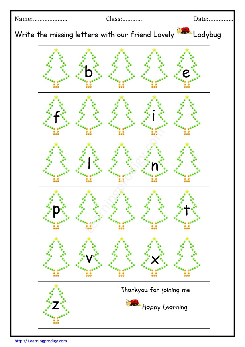 Missing Letters Archives - Page 4 Of 4 - Worksheet.learningprodigy intended for Christmas Missing Letter Worksheets