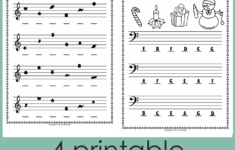 Music Worksheets For Christmas {Weekly Freebies} in Free Christmas Music Worksheets