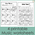 Music Worksheets For Christmas {Weekly Freebies} In Printable Christmas Music Worksheets
