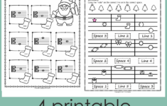 Music Worksheets For Christmas {Weekly Freebies} in Printable Christmas Music Worksheets
