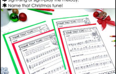 Name That Tune Christmas Music Worksheets In Treble And Bass Clef inside Name That Christmas Song Worksheets