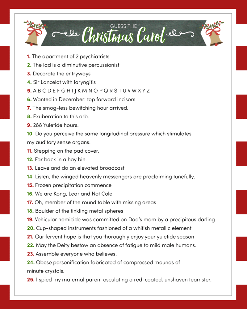 Name That Tune - Christmas Songs - Worksheets Library with regard to Name The Christmas Carol Worksheets
