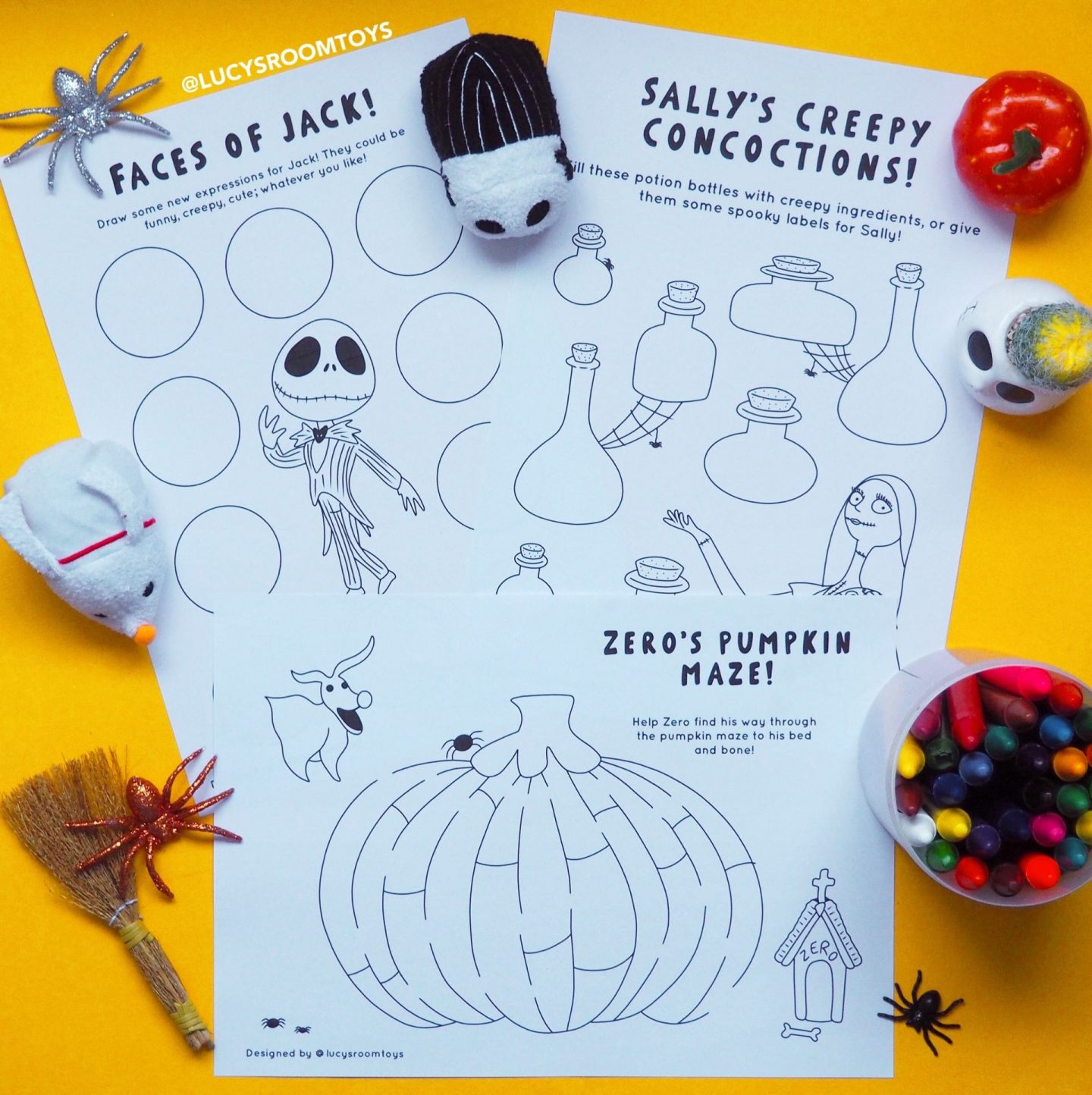 Nightmare Before Christmas” Activity Sheets – Lucy&amp;#039;S Room with regard to Nightmare Before Christmas Worksheets