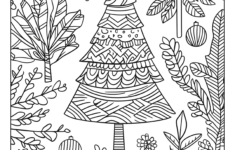 Printable Christmas Tree Coloring Pages And Sheets – Free pertaining to Christmas Tree Color Worksheets