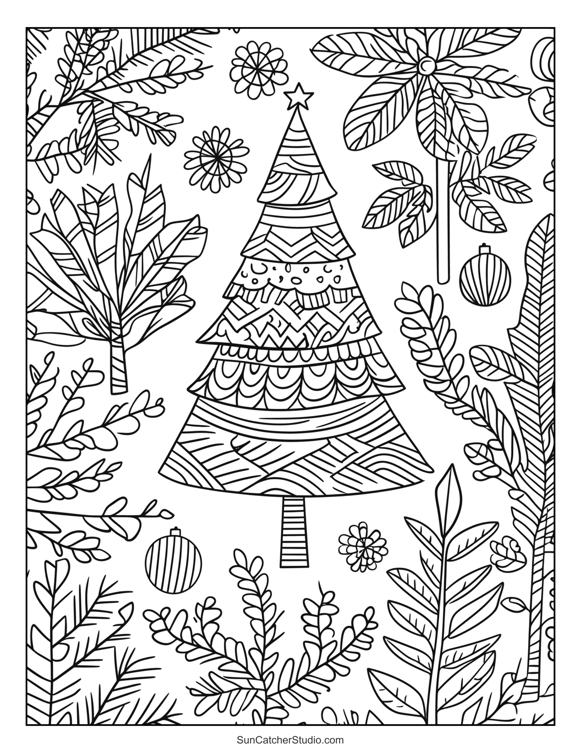 Printable Christmas Tree Coloring Pages And Sheets – Free pertaining to Christmas Tree Color Worksheets
