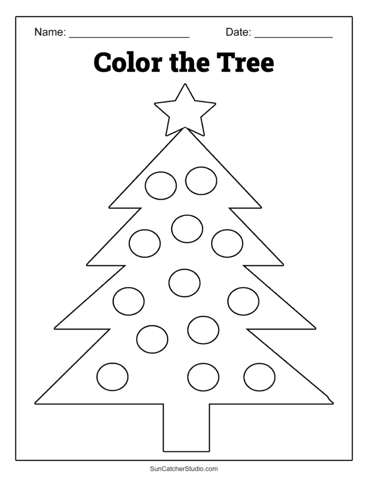 Free Christmas Tree Worksheets
