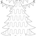 Printable Christmas Tree Pre Writing Worksheets For Kindergarten Throughout Christmas Tree Worksheets For Kids
