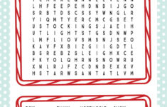 Printable Christmas Word Search – Fun Loving Families throughout Free Christmas Word Search Worksheets