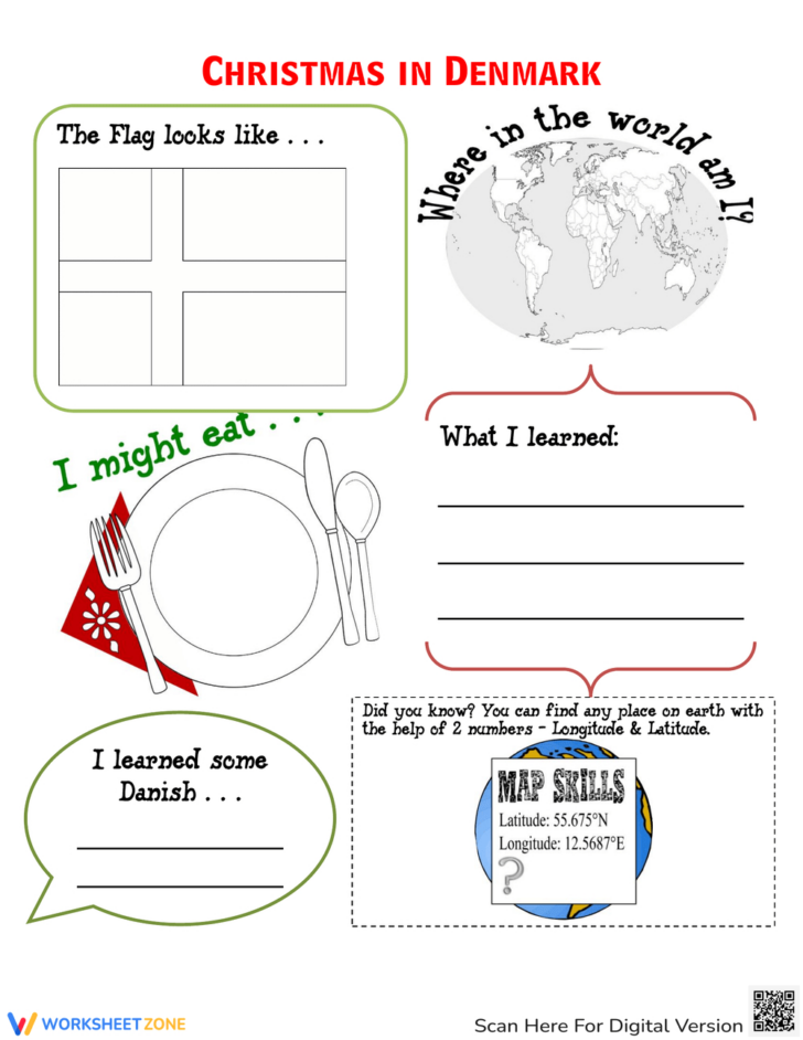 Christmas Map Skills Worksheets