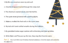 Printable Grade 4 Christmas Grammar Worksheets Download throughout Christmas Themed Grammar Worksheets