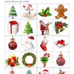 Printable Matching Game   Christmas   Print And Cut Out The Cards Inside A Christmas Memory Worksheets