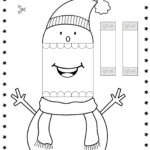 Printable Paper Snowman Christmas Puppet   Festive Diy Craft For Throughout Christmas Preschool Worksheets Cut And Paste