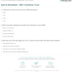 Quiz & Worksheet   Ww1 Christmas Truce | Study In The World War 1 Christmas Truce Worksheets Answers