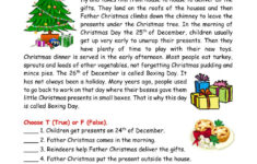 Reading Comprehension Christmas Worksheet – Worksheets Library with Free Christmas Reading Comprehension Worksheets