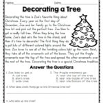 Reading Comprehension Passages And Questions For December In Christmas Story Reading Comprehension Worksheets