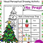 Roll A Christmas Tree Pdf Free Printable   Your Therapy Source With Christmas Fine Motor Worksheets