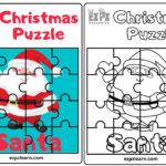Santa Christmas Puzzle Hard   Ezpzlearn For Christmas Puzzle Worksheets Printable