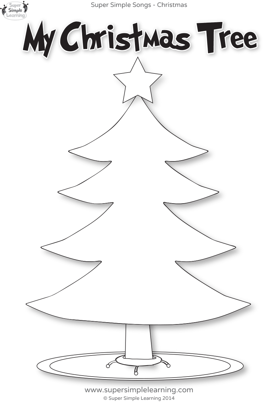 Santa, Where Are You? Worksheet - My Christmas Tree - Super Simple intended for Christmas School Activities Worksheets