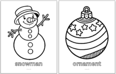 Simple Christmas Coloring Pages For Kids - The Artisan Life with regard to Christmas Coloring Worksheets For Kindergarten