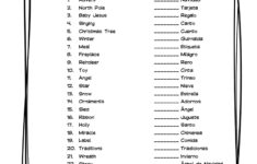 Spanish Christmas Vocabulary Matching Worksheet &amp; Answer Key pertaining to Spanish Christmas Vocabulary Worksheets
