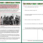 Students Of History: World War 1 Reading On Christmas Truce Lesson For Answer Key The World War 1 Christmas Truce Worksheets Answers