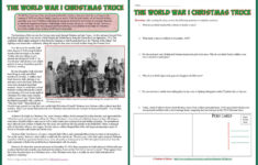 Students Of History: World War 1 Reading On Christmas Truce Lesson with regard to The Christmas Truce Worksheets