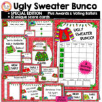 Sweater Scorecard   Etsy Within Ugly Christmas Sweater Worksheets Answers