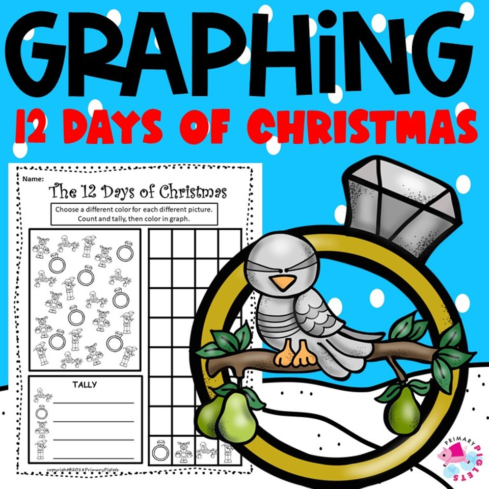 The 12 Days Of Christmas Graphing Worksheets | Madeteachers intended for 12 Days of Christmas Math Worksheets