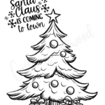 The Best Christmas Tree Coloring Pages   Cassie Smallwood With Regard To Christmas Tree Drawing Worksheets