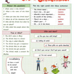 The Christmas Worksheet About  Mr…: English Esl Worksheets Pdf Intended For The Grinch Who Stole Christmas Worksheets