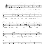 The First Noel Easy Piano Sheet Music, Kids Beginner Songs, Pdf Inside First Letter Of Christmas Carols Worksheets