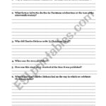 The Man Who Invented Christmas ( Charles Dickens)   Esl Worksheet Inside The Man Who Invented Christmas Worksheets