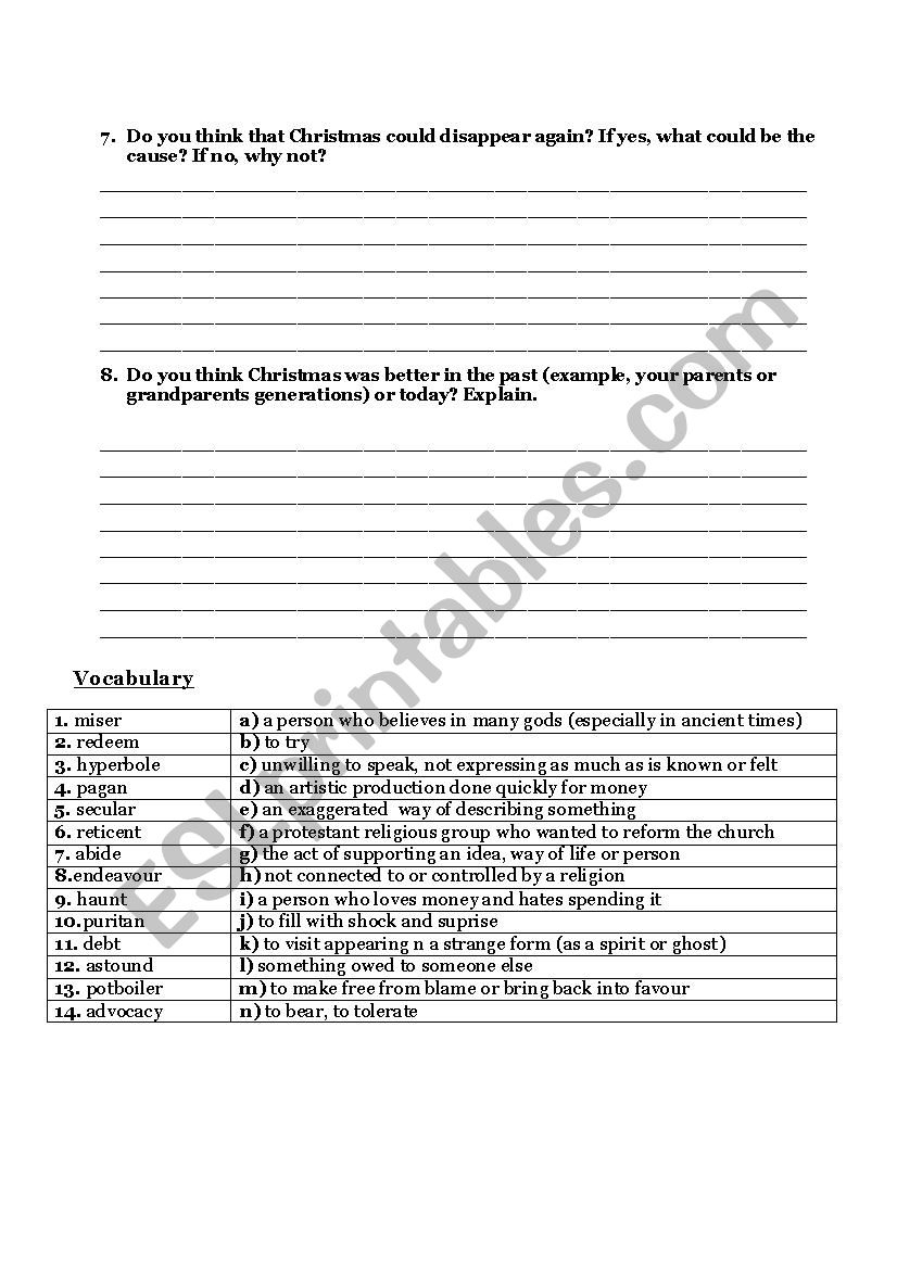 The Man Who Invented Christmas ( Charles Dickens) - Esl Worksheet with The Man Who Invented Christmas Worksheets