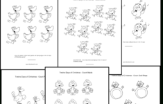 The Twelve Days Of Christmas Activities, Sing-Along Printables regarding 12 Days of Christmas Worksheets