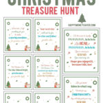 The Ultimate Christmas Treasure Hunt + Free Printable Intended For Christmas Scavenger Hunt Worksheets