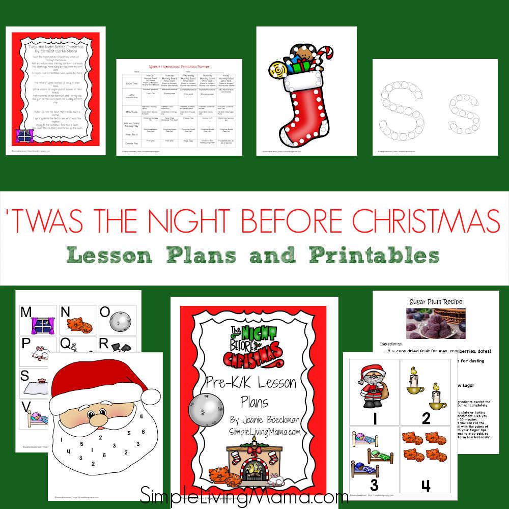 Twas The Night Before Christmas Activities For Kids - Simple intended for Twas The Night Before Christmas Worksheets