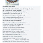 Twas The Night Before Christmas Worksheet   Worksheets Library Throughout The Night Before Christmas Worksheets