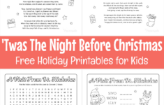 Twas The Night Before Christmas - Worksheets Library pertaining to Twas the Night Before Christmas Worksheets Free