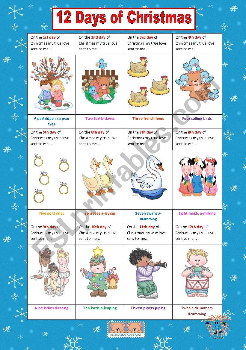Twelve Days Of Christmas Math Story Problems - Classroom Freebies intended for 12 Days Of Christmas Math Worksheets