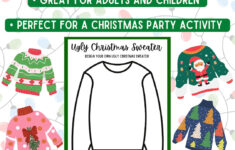 Ugly Christmas Sweater Activity - Etsy throughout Ugly Christmas Sweaters Beyond the Worksheets