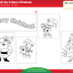 We Wish You A Merry Christmas Worksheet   Color, Cut, & Paste Intended For Christmas Color Cut Paste Worksheets