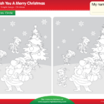 We Wish You A Merry Christmas Worksheet   Find The Differences Within Christmas Picture Find Worksheets