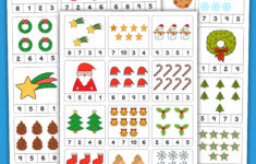 Weihnachtliche Karten Zum Zählen Bis 10 Zum Ausdrucken Für Kinder regarding Christmas Counting Worksheets Preschool