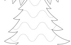 Weihnachtsübungen «Linien Nachspuren» Für Kinder Zum Ausdrucken with Christmas Tree Worksheets